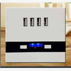 36v低壓4USB入墻式充電器 36伏4USB墻插 帶LED